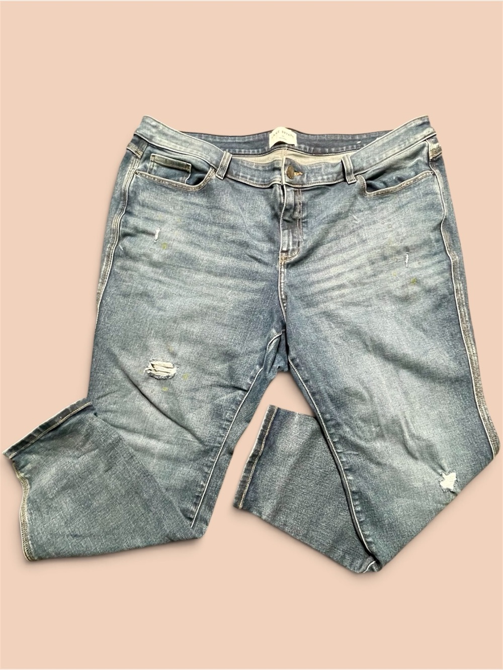 Lane Bryant 22P distressed jeans